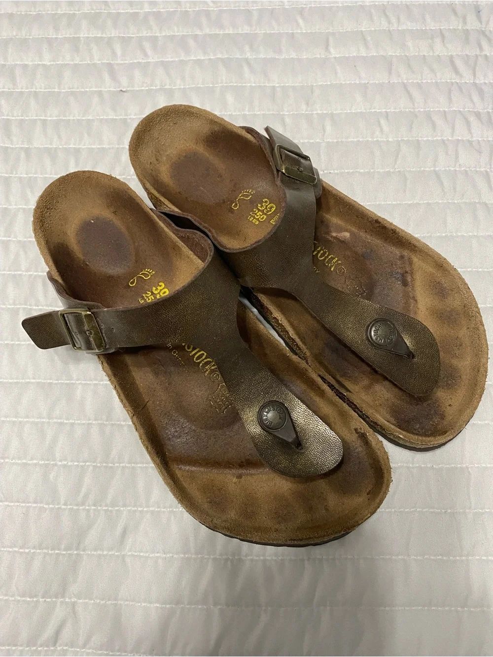 Birkenstock Gezeh Thong Brown Sandals Women’s Size 39